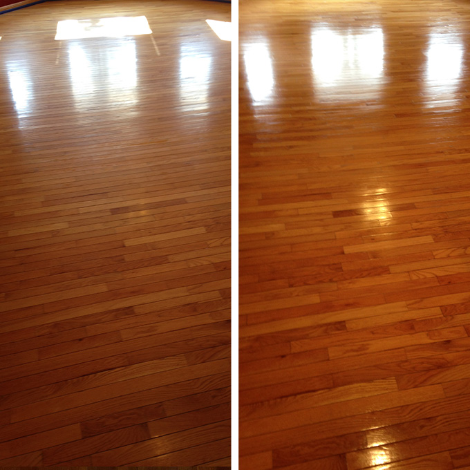 This floor looks like new after a wood deep cleaning service